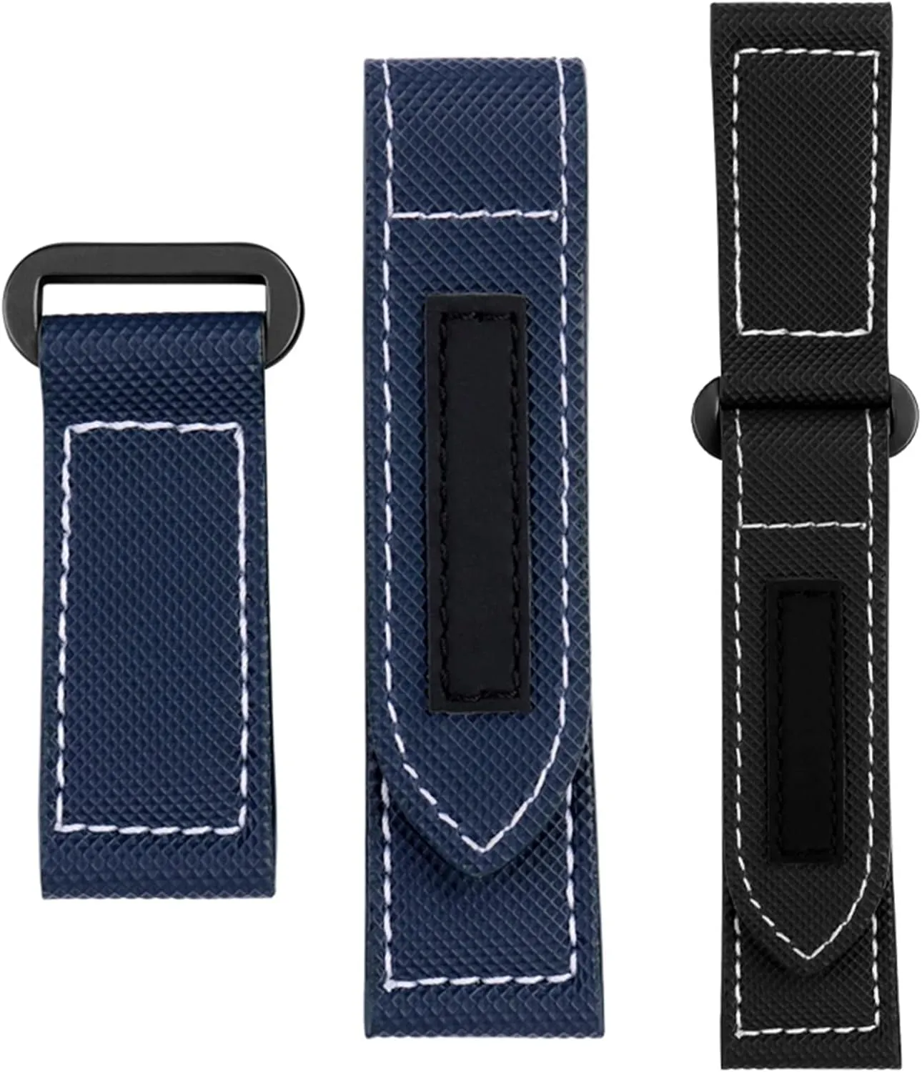 KLVN Carbon Fiber Check Nylon Canvas Strap For Panerai Lumino PAM01118 01661 Waterproof Watchband Bracelet 24mm Black Blue