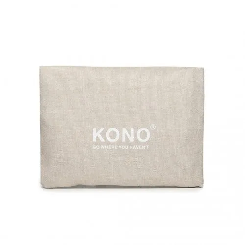 Kono Foldable Waterproof Storage Travel Handbag - Beige