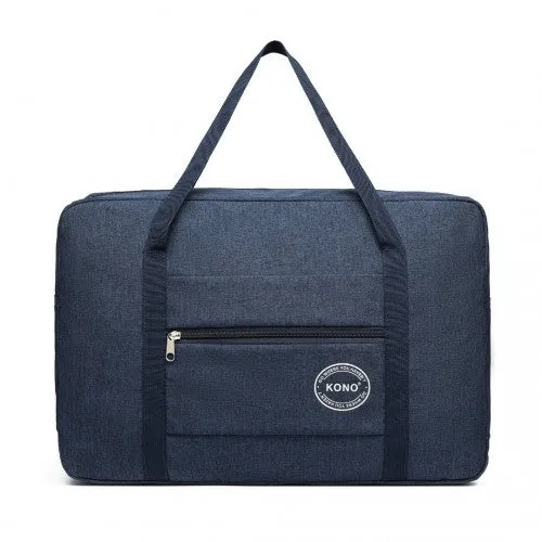 Kono Foldable Waterproof Storage Travel Handbag - Navy