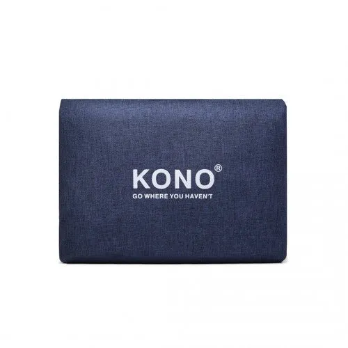 Kono Foldable Waterproof Storage Travel Handbag - Navy