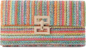 KUANG! Straw Clutch Purse for Women Beach Woven Bag Envelope Evening Clutch Straw Handbag