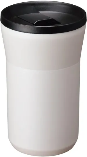 KYOCERA 12 oz Ceramic Coated Tumbler with Lid - Cream White