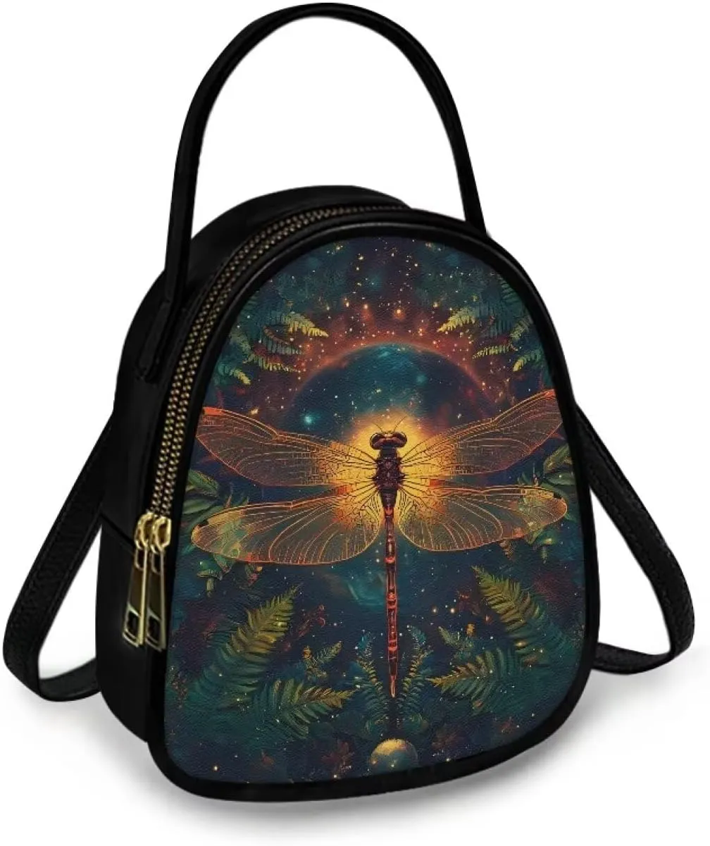 Ladies Double Layer Soft PU Leather Multi-Pocket Shoulder Bag Handbag Womens Crossboby Bag with Adjustable Strap