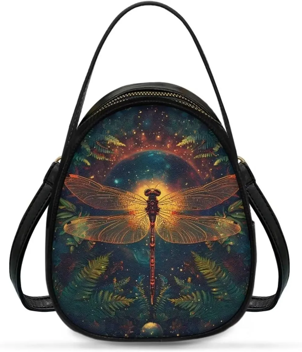 Ladies Double Layer Soft PU Leather Multi-Pocket Shoulder Bag Handbag Womens Crossboby Bag with Adjustable Strap