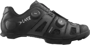 Lake Mx242 Endurance Wide Cycling Shoe - Men's Black/Silver, 44.5