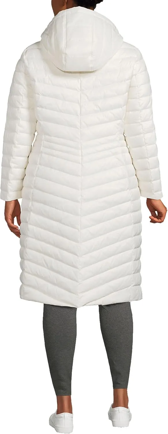 Lands' End Women's Ultralight Packable Long Down Coat