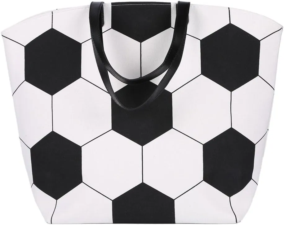 Large Baseball Tote Bag Sports Prints Utility Tote Beach Bag Travel Bag