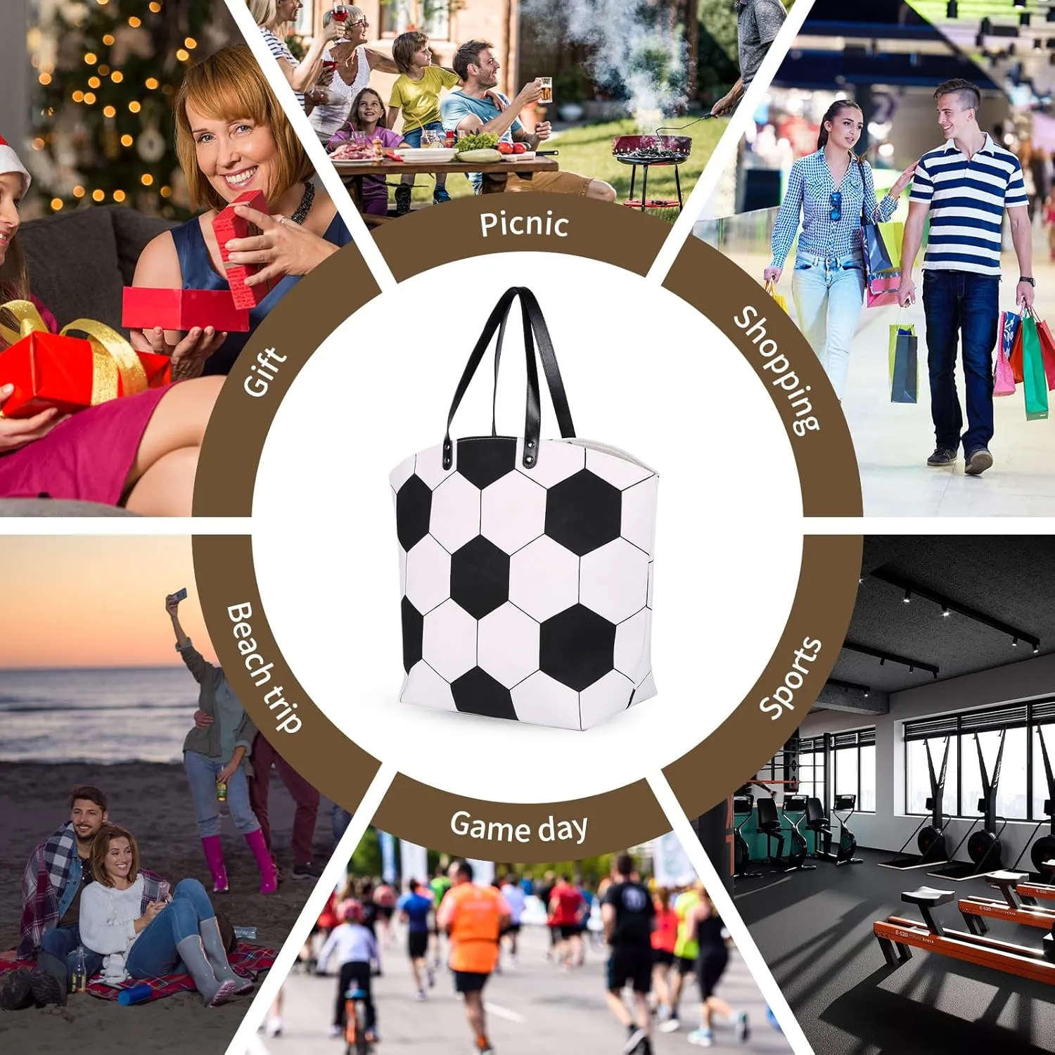 Large Baseball Tote Bag Sports Prints Utility Tote Beach Bag Travel Bag