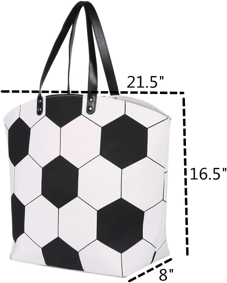 Large Baseball Tote Bag Sports Prints Utility Tote Beach Bag Travel Bag