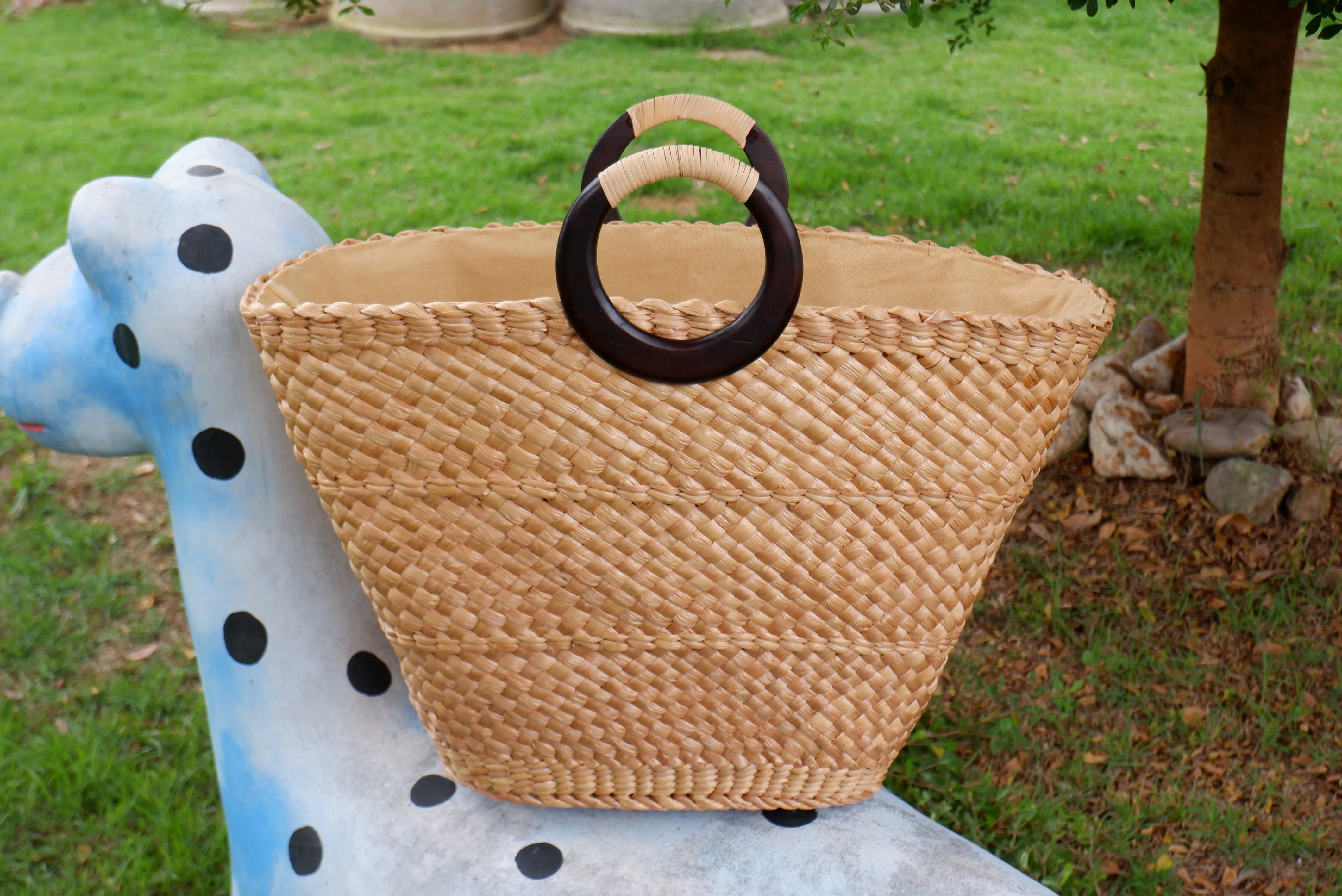 Large Beach Bag straw basket