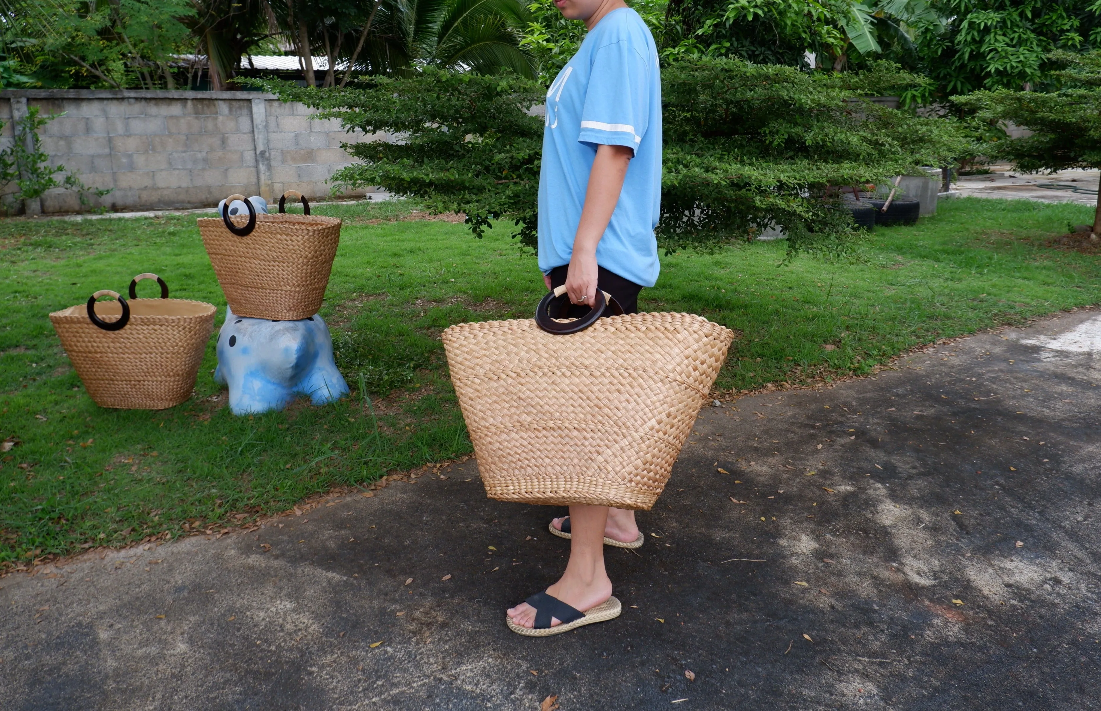 Large Beach Bag straw basket