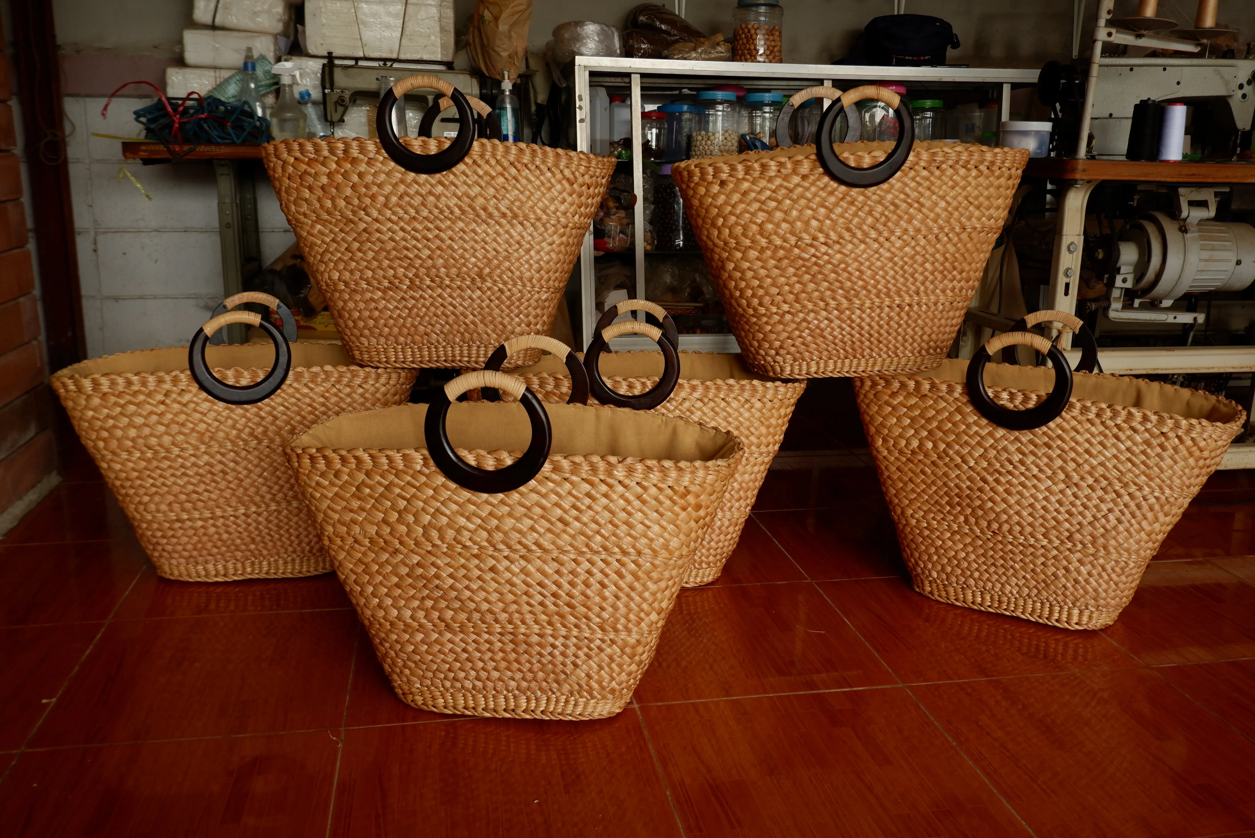 Large Beach Bag straw basket