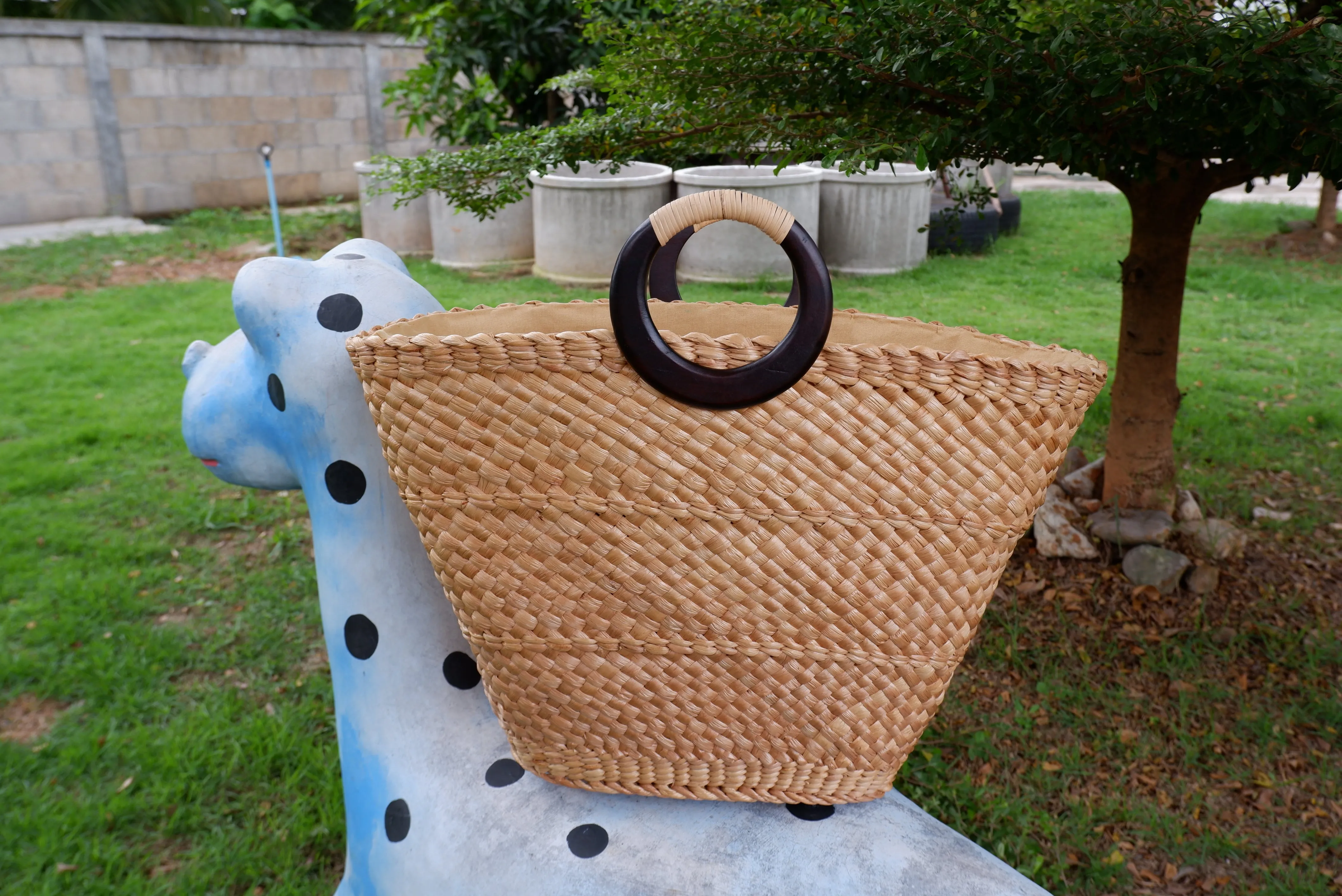 Large Beach Bag straw basket