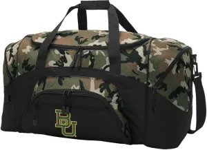 Large Camo Baylor University Duffel Bag Suitcase Or BU Bears Gym Bag
