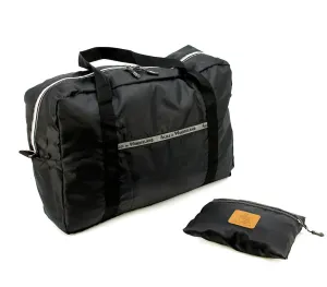 Large Foldable Waterproof Travel Tote Bag - Black