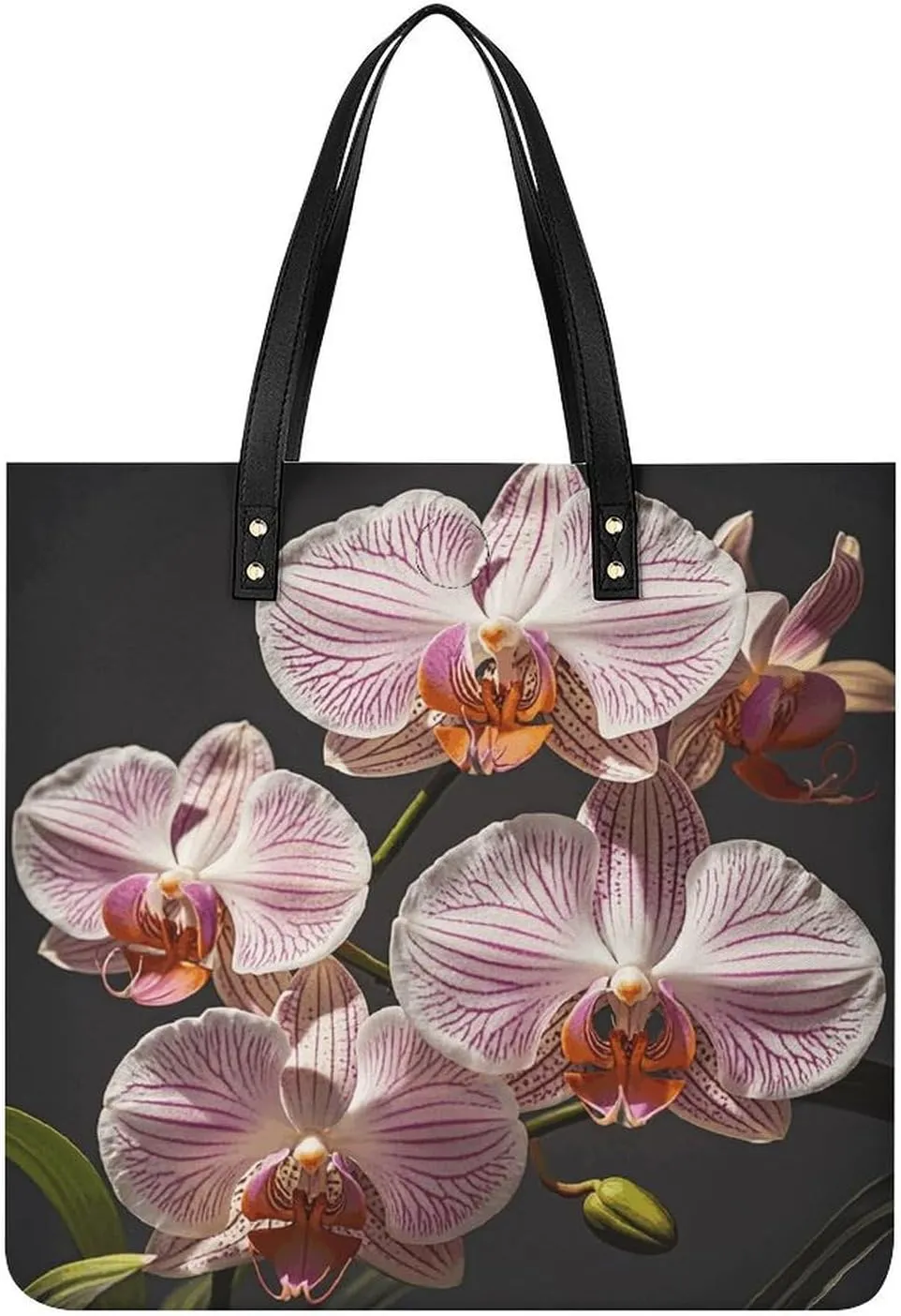 Large Grocery Bags Beach Tote Ophelia Orchid Bag for Women Shoulder Bag for Travel Work Handbag