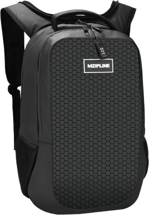 Large Laptop Backpack Bag - Smell Proof - With Combination Lock & Hoodie Water Resistant,Anti Theft Travel Daypack Travel bags for College Student Men & Women Work (Black)
