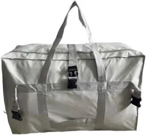 Large Oxford Travel Duffel Bag With Trolley Sleeve Multipurpose Storage Bag Reusable&Foldable Moving Tote Closet Storage Organizer