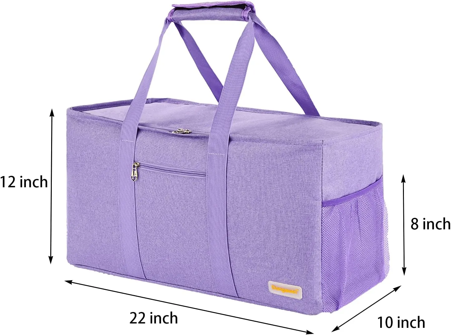 Large Utility Tote, Waterproof Beach & Picnic Bag, Foldable & Reusable Storage
