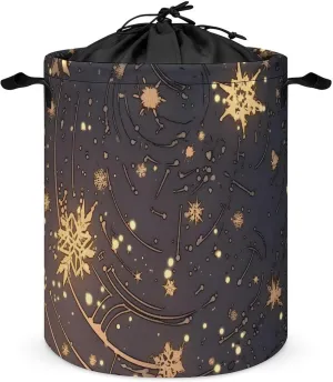 Laundry Hampers, Large Drawstring Laundry Bag, Removable Laundry Bags, Collapsible Storage Bin with Handles for Home Organization, Kids Room, Nursery Branch