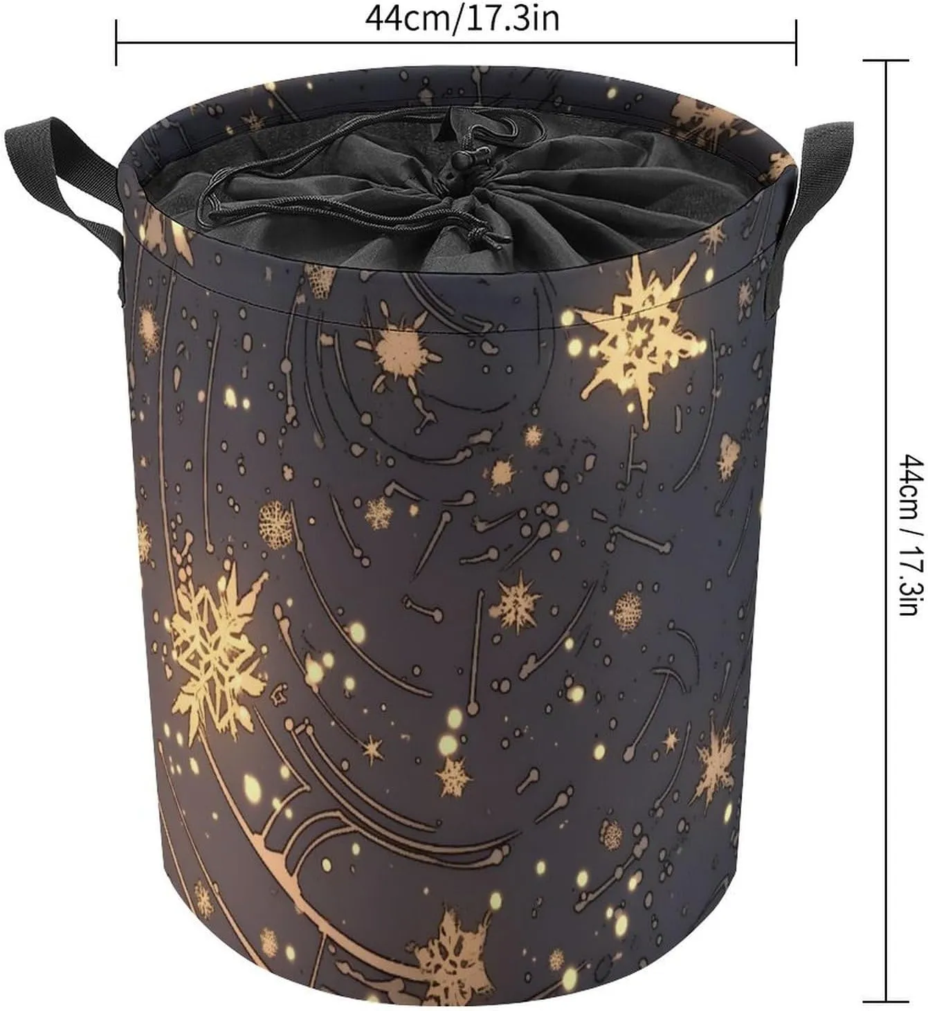 Laundry Hampers, Large Drawstring Laundry Bag, Removable Laundry Bags, Collapsible Storage Bin with Handles for Home Organization, Kids Room, Nursery Branch