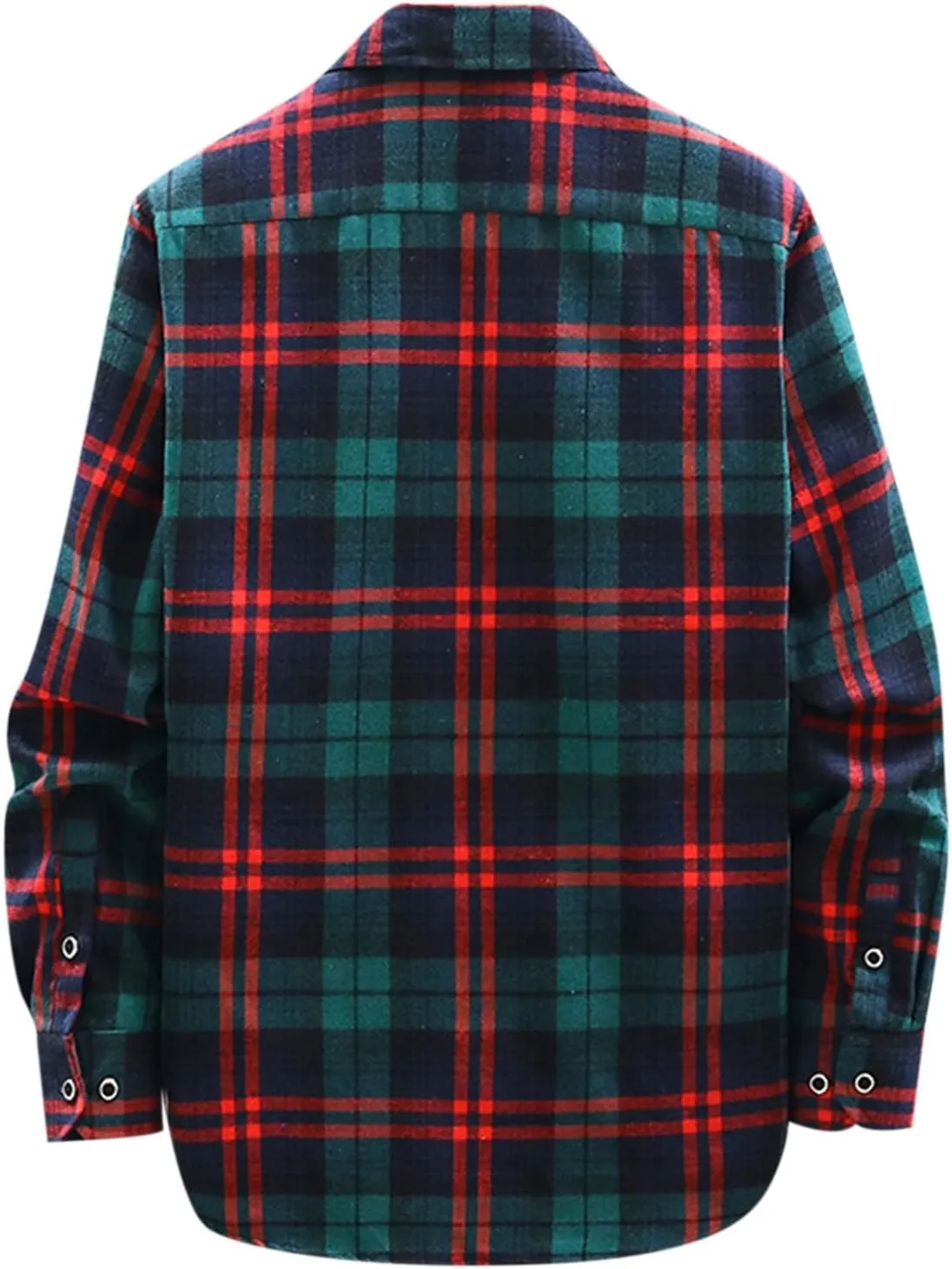 LCMTWX Men's Hooded Shirt Jacket Square Printing Lightweight Breathable Long Sleeve Lapel Formal Fleece Button Down Shirt
