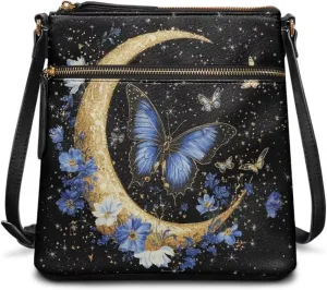 Leather Purses for Women, Leather Hobo Bags for Women Vintage Travel Sling Purse Multi Pockets Shoulder Bag
