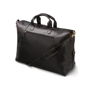 Leather Stafford Explorer Holdall - Black