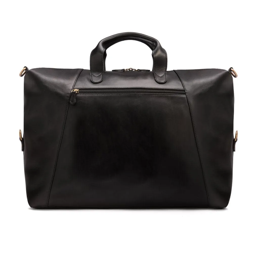 Leather Stafford Explorer Holdall - Black