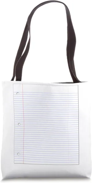 Lined Paper Tote Bag