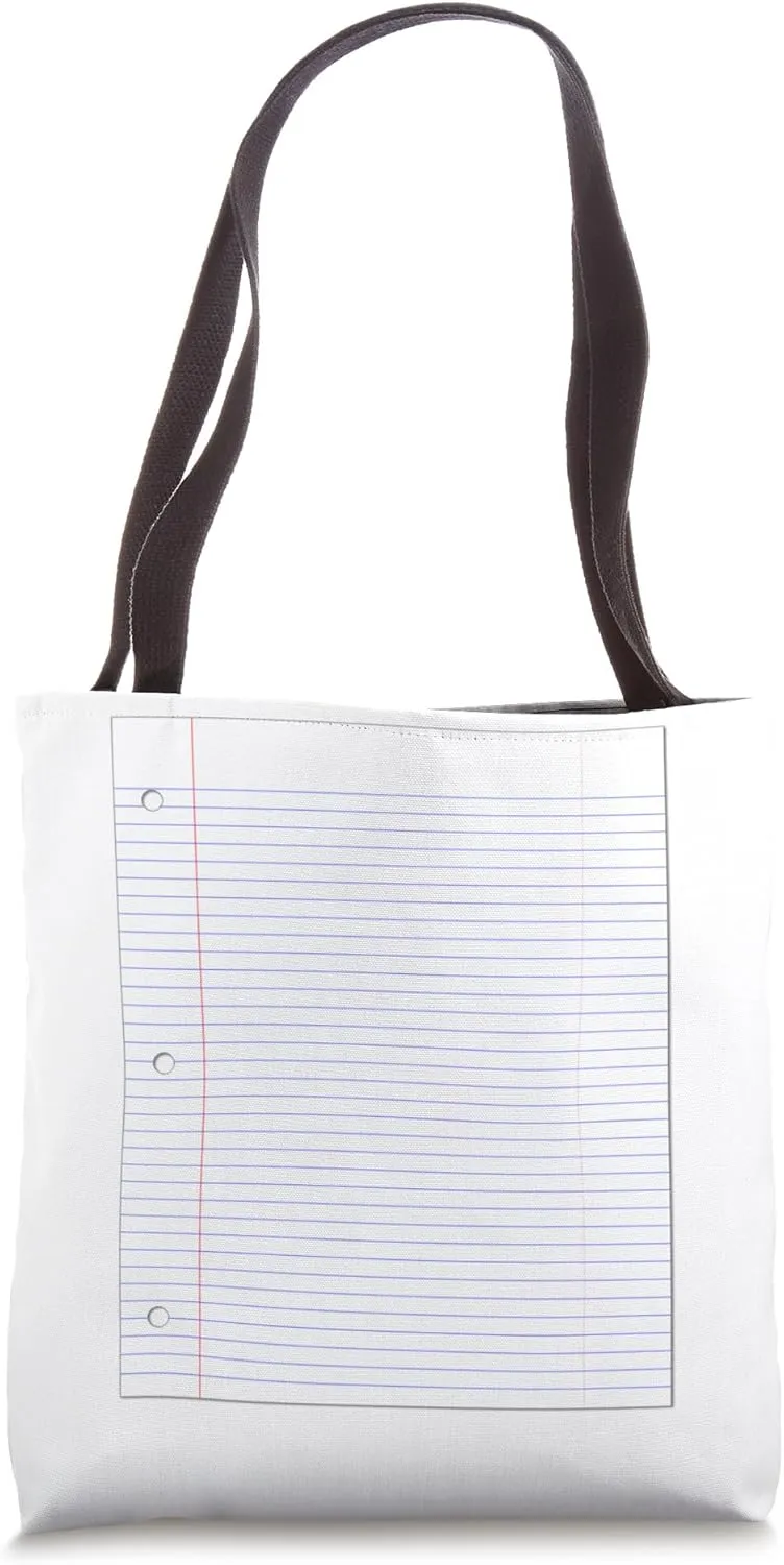 Lined Paper Tote Bag