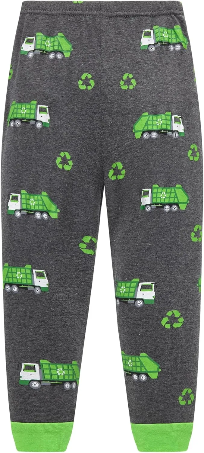 Little Boy Space Pajama Set 100% Cotton Dinosaur Sleepwear Long Sleeve Pjs 3-7T