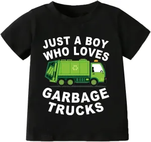 Little Boys Tractors Shirts Toddler Top T-Shirt Excavator Baby Shirts Top Clothes Toddler T-Shirt