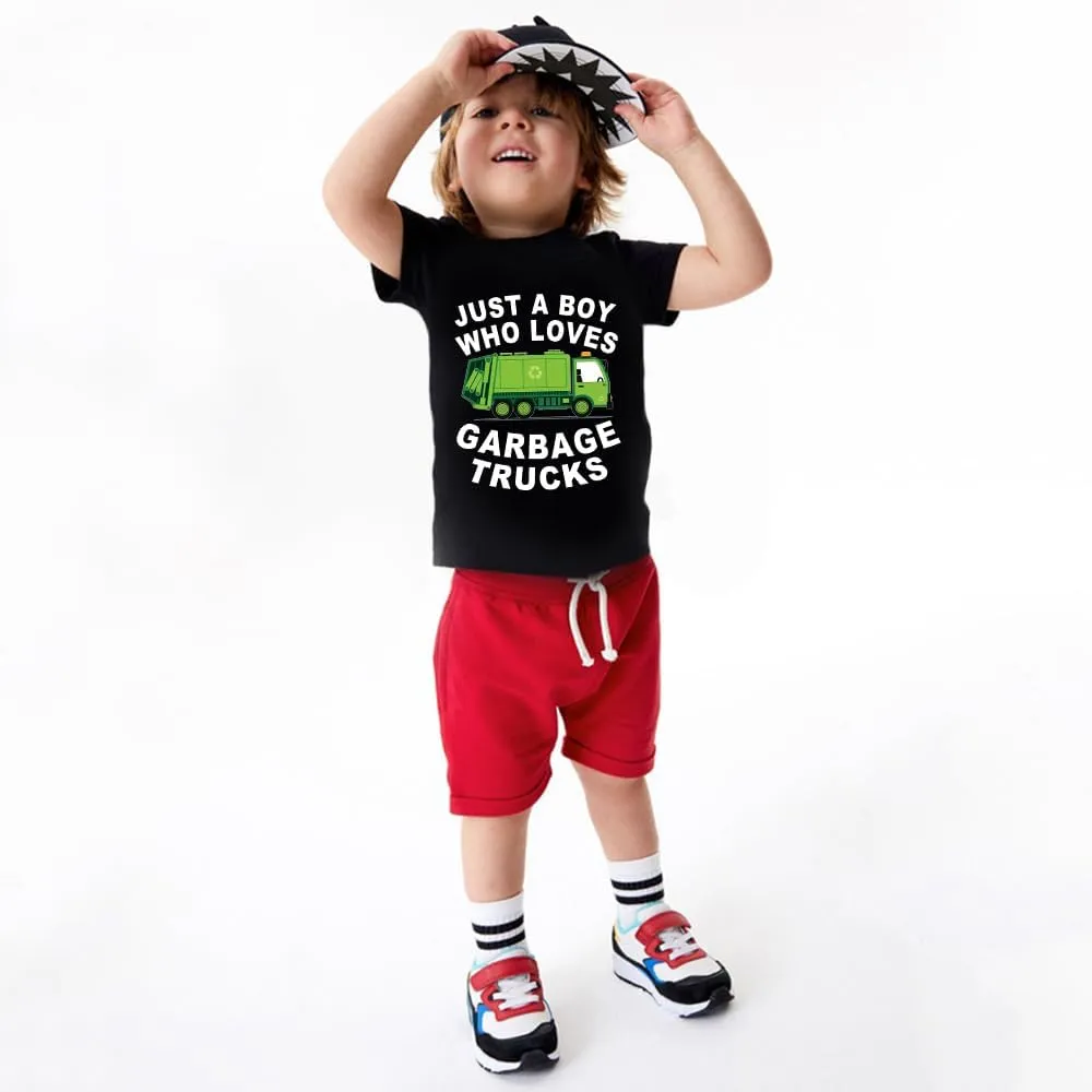 Little Boys Tractors Shirts Toddler Top T-Shirt Excavator Baby Shirts Top Clothes Toddler T-Shirt
