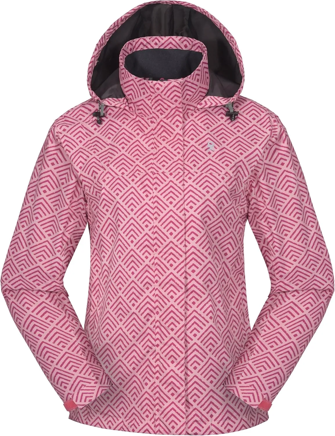 Little Donkey Andy Women’s Waterproof Rain Jacket Lightweight Outdoor Windbreaker Rain Coat Shell for Hiking, Travel