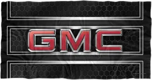 LOGOVISION GMC Beach Towel, 30"x60" Front Grill Beach Towel