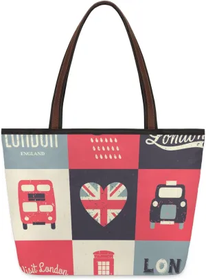 London Symbols Tote Bag for Women Womens Handbags Tote Bag for Work Shopping Travel Beach