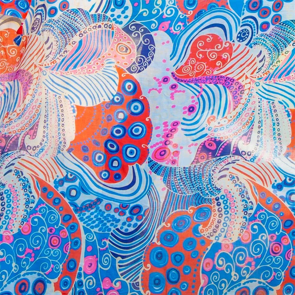 Long Sarong for Women Smooth and Silky Cotton Beach Pareo Bikini Swimsuit Cover Up Tapestry Wall Hanging - Wrap Skirt