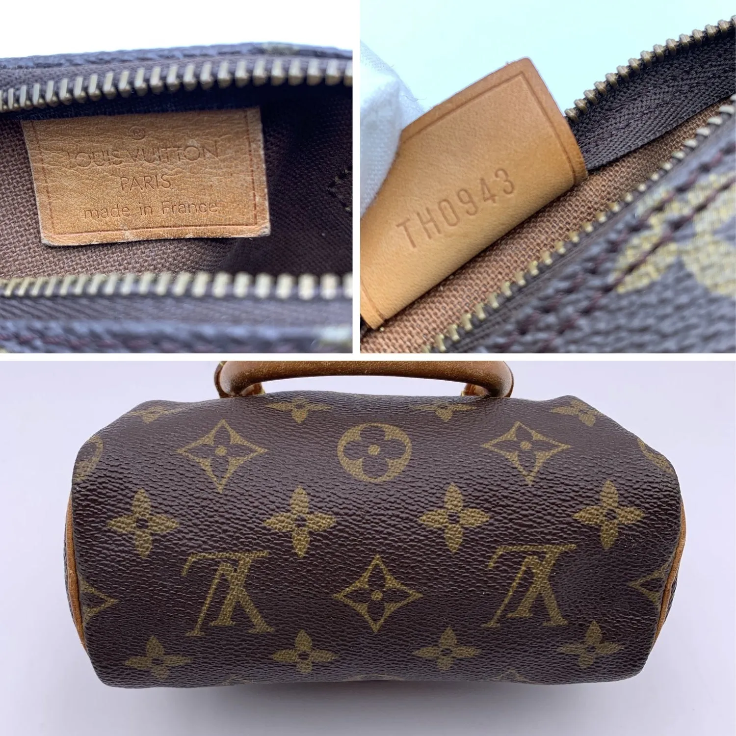 LOUIS VUITTON Vintage Monogram Mini Hl Speedy Nano Bag M41534