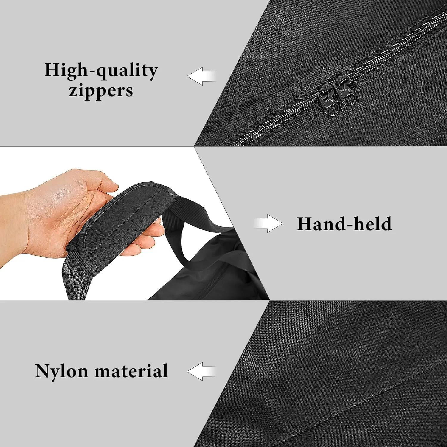 LUEXBOX 2Pack 57 Inch Patio Umbrella Storage Bag for Outdoor, Nylon Beach Umbrella Folding Cover, Heavy Duty Zipper Travel Carrying Duffle Bag for Sports, Beach