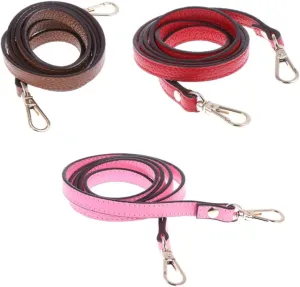 Lurrose Double Sided Pattern Wide Shoulder Strap for Women Non Sling Belt Chic Replacement for Handbags Purses and Crossbody Bags Red with Buckles