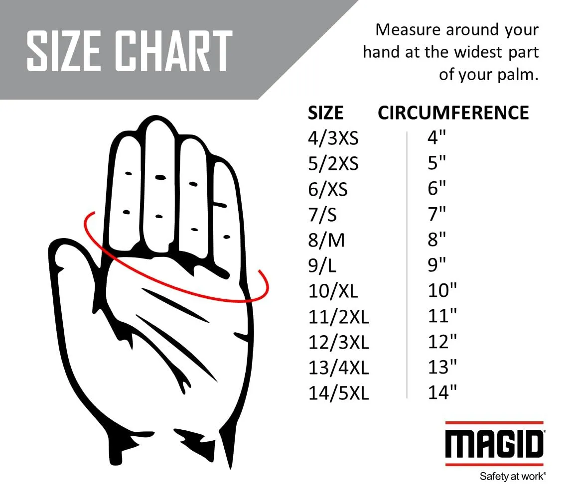 MAGID TRX743 ANSI A6 Cut-Resistant Windstorm Series Hi-Vis Impact Gloves, 1 Pair, Size 10/XL