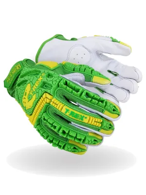 MAGID TRX743 ANSI A6 Cut-Resistant Windstorm Series Hi-Vis Impact Gloves, 1 Pair, Size 10/XL