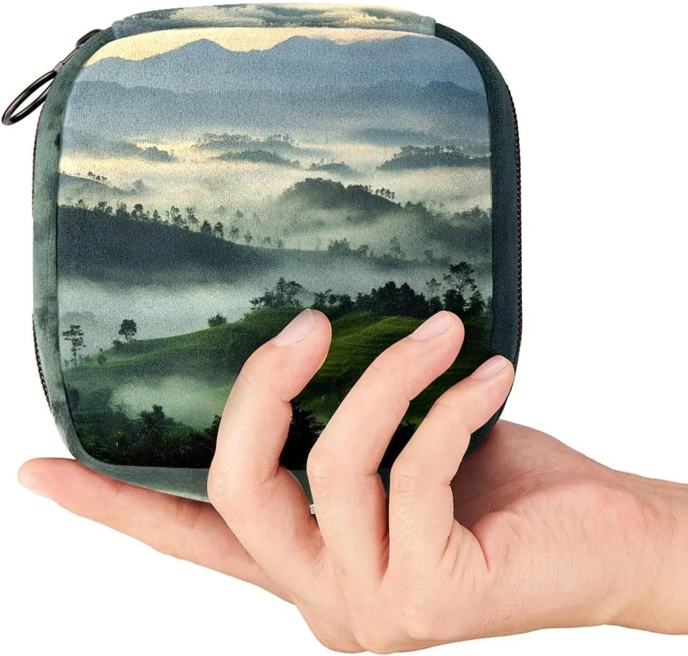 Makeup Bag Fog in The Morning (1) Cosmetic Bag Makeup Pouch Travel Toiletry Bag Organizer Storage Bag for Women Girls