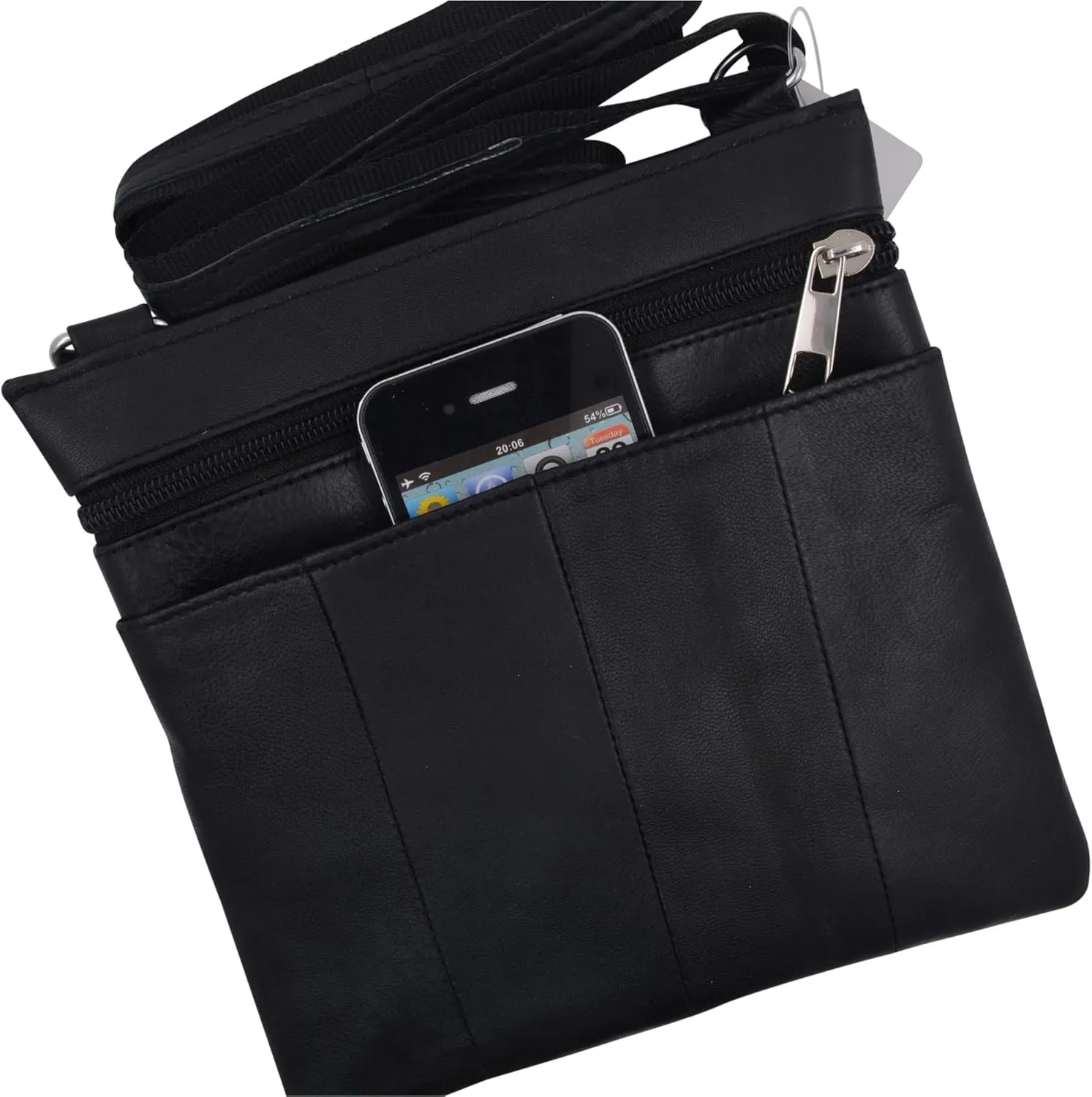 MARSHAL Ladies Genuine Leather Multi-Pocket Shoulder Bag Purse for Womens Colors!!!