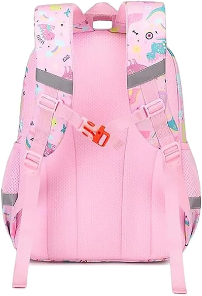 MATMO Kids Backpack Boys Girls Backpack Student School Bag Children Bookbag Daypack (Pink Dinosaur)