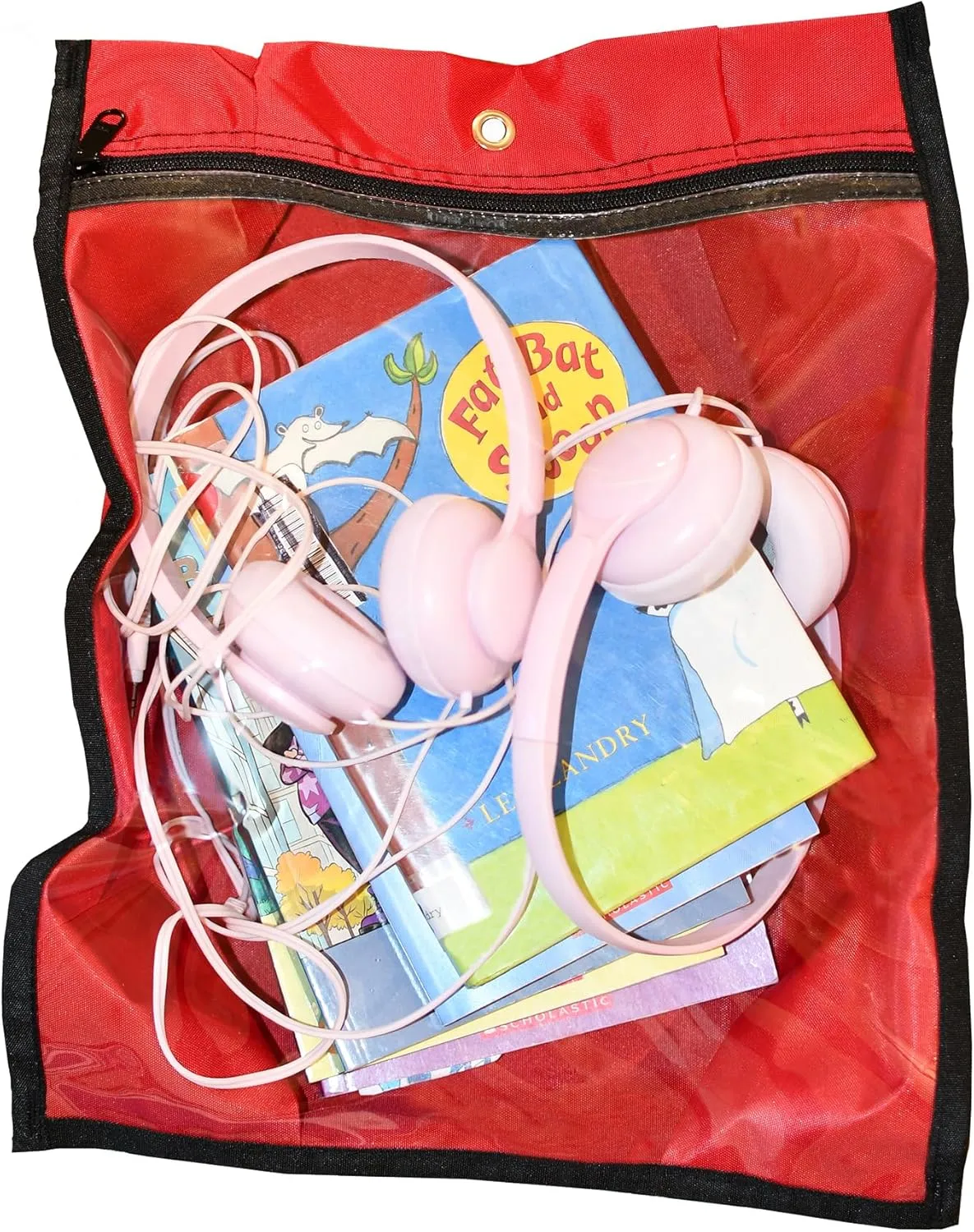 Media Gusset Pouch and Nylon Tote Bag for Books
