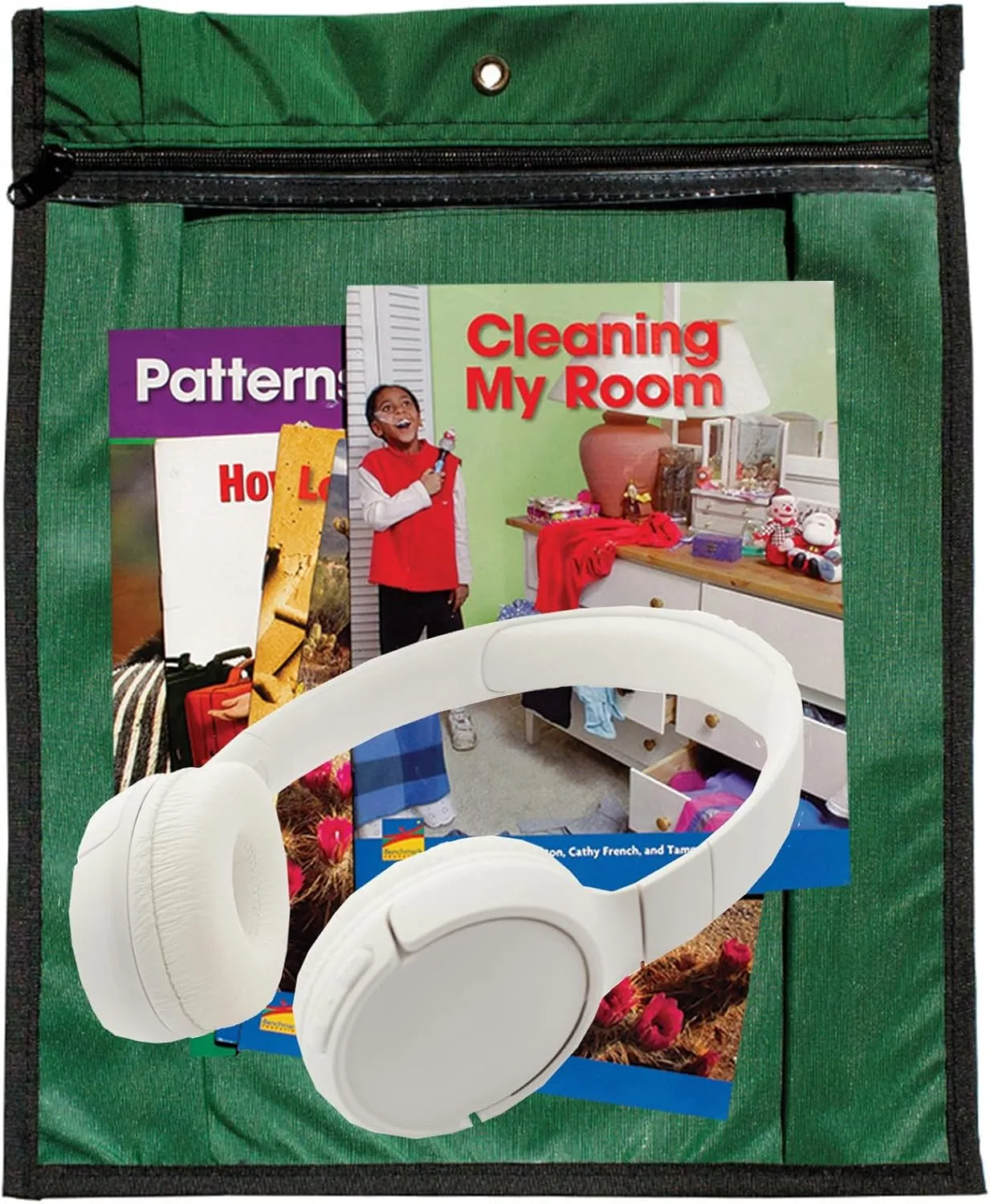 Media Gusset Pouch and Nylon Tote Bag for Books