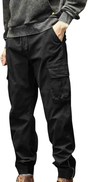 Men's Cargo Pants Relaxed Fit Elastic Waist Pants for Men Plus Size Rugged Flex Relaxed Fit Canvas Work Pant 2025