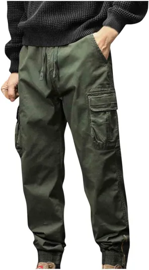 Men's Cargo Pants Relaxed Fit Elastic Waist Pants for Men Plus Size Rugged Flex Relaxed Fit Canvas Work Pant 2025